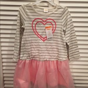 New Gymboree Dress/Tunic w/ heart embroidery (3T)